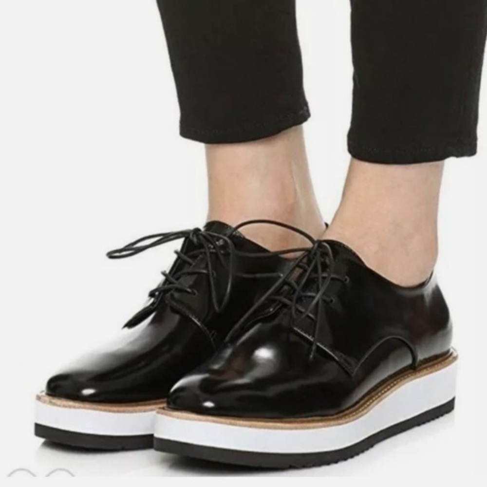 Vince Reed leather platform oxfords